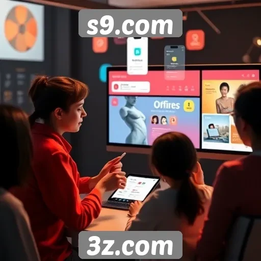 destaques das funcionalidades interativas do site s9.com